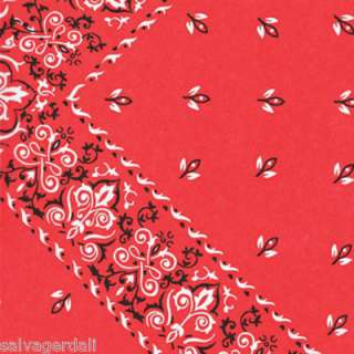 Ream Red Bandana Print Tissue Paper 240 Sheets NEW  