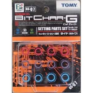  Tomy Tomica Bit Char G Racer GS 07 Setting Parts Tires Set 