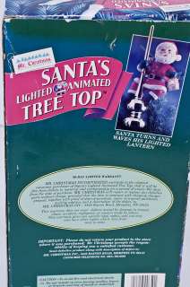   94 Mr Christmas Santas Lighted Animated Tree Top Display + Box  