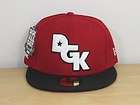 New Era 5950 Hat Cap DGK Stagger 2 Red Black White Size 7 3/4