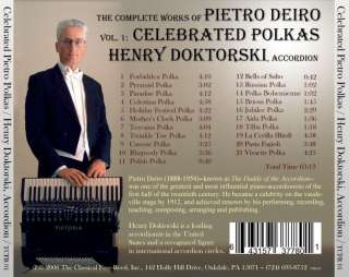 Celebrated Polkas , Volume 1 from The Complete Works of Pietro Deiro