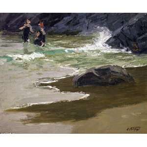  oil paintings   Edward Henry Potthast   24 x 20 inches   Bathers 