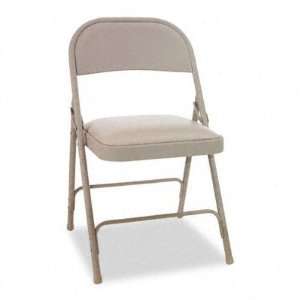  Alera Steel Folding Chair With Padded Seat   Tan(sold 