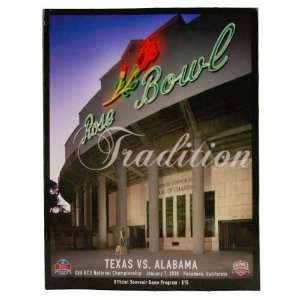  Texas Longhorns vs. Alabama Crimson Tide 2010 BCS National 