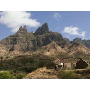  Rocky Landscape with Farm Buildings, Santiago, Cape Verde 