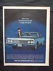 1965 Oldsmobile Dynamic 88 Delta Holiday Coupe Advertisement, Vintage 