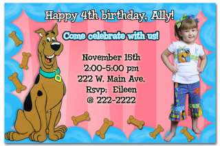 Scooby Doo Custom Birthday Invitations FAST  