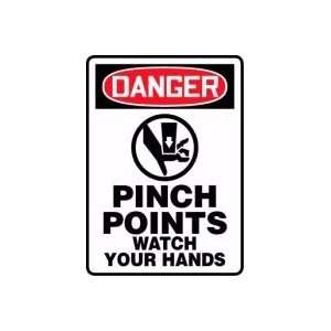  DANGER PINCH POINTS WATCH YOUR HANDS (W/GRAPHIC) 14 x 10 