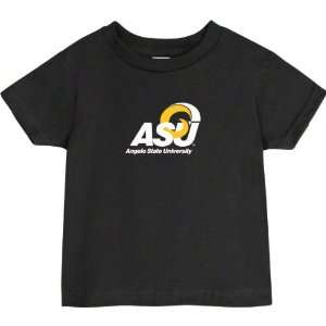 Angelo State Rams Black Toddler/Kids Logo T Shirt Sports 