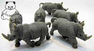 Rhinoceros Rhino Safari Ltd Good Luck Mini Realistic Soft Plastic 