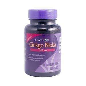  Natrol   Ginkgo Biloba, 120 mg, 60 capsules Health 