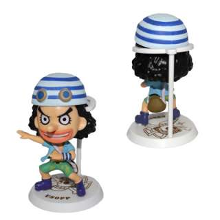 9x One Piece Nami Luffy Sanji Brook Big Head Figure Set  