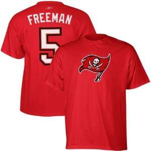 NFL Reebok Tampa Bay Buccaneers #5 Josh Freeman Red Scrimmage Gear T 