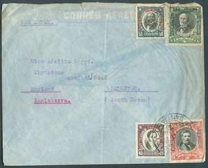 CHILE TO GREAT BRITAIN Air Mail Cover VERY NICE  
