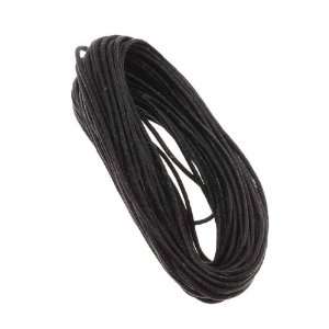  Economy Waxed Cotton Necklace Cord 1.5mm Black 10 Yards 