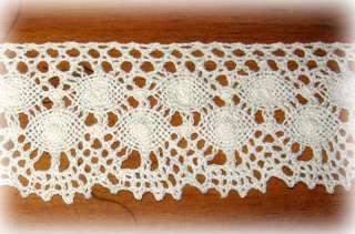 VINTAGE STYLE BEAUTIFUL COTTON/CLUNY CROCHET LACE 2½  