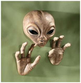 10 Extra terrestrial Outerspace UFO Alien Wall Statue Sculpture 
