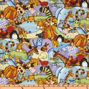  44 Wide Sea Of Dreams Packed Animals Multi Fabric By The 