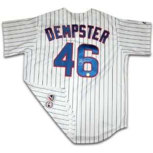  Ryan Dempster Signed Cubs White Pinstripe Majestic Replica 