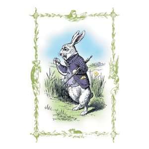  Alice in Wonderland The White Rabbit 12X18 Art Paper with 