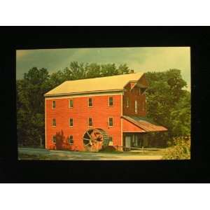  50s Old Water Power Mill, Carroll Indiana IN Postcard not 