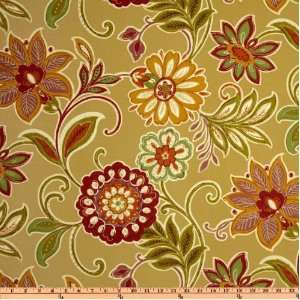   Wide Richloom Solarium Outdoor Alinea Floral Spice Fabric By The Yard