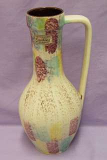 TONNIESHOF WEST GERMANY CARSTENS URN POTTERY COLORFUL  