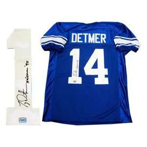  Ty Detmer Autographed Brigham Young University Jersey 