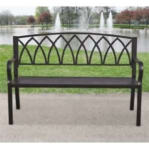  Steel Arch Bench Patio, Lawn & Garden