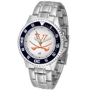 Cavaliers Suntime Competitor Game Day Steel Band Watch   NCAA College 