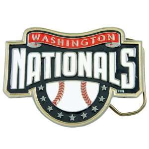  Washington Nationals Pewter Team Logo Belt Buckle Sports 