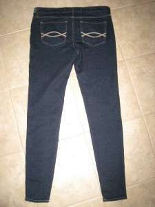 NWT 10 30 R Abercrombie & Fitch Jeans Legging Stretch Pants Dark Very 