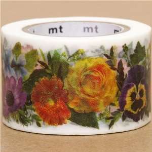  wide mt Washi Masking Tape deco tape flowers & roses Toys 
