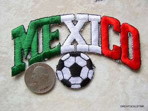 MEXICAN MEXICO SOCCER BALL TEAM NOVELTY SHIRT PATCH  