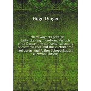   Schopenhauers (German Edition) (9785873899616) Hugo Dinger Books
