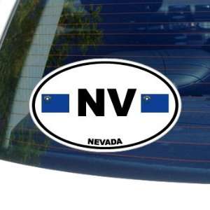  NV NEVADA State Auto Oval Flag   Window Bumper Laptop 