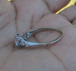 ring is platinum size 5 sizable and weighs 2 9g offer is for the ring 