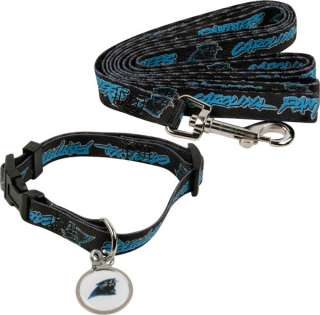 Carolina Panthers Dog Collar & Leash Set  