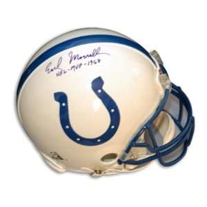   Morrall Signed Baltimore Colts Pro Helmet Inscribed 