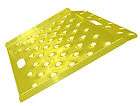 New Safety Yellow Wedge Style Perforated Aluminum Curb Ramp   26 x 18 