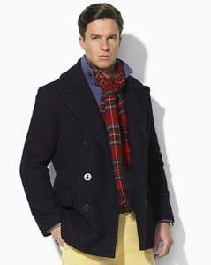 425 Ralph Lauren Polo Academy Wool Pea Coat NWT XLarge  