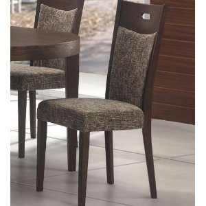   Chair with Cushion Seat and Walnut Wood (Set of 2)