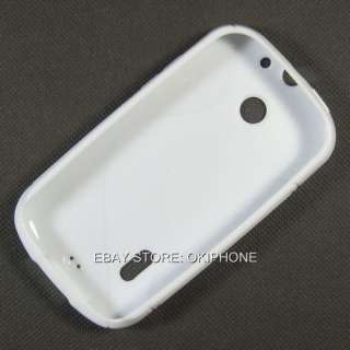 White New Soft Gel TPU Back Case Cover Skin For Huawei U8650 Sonic 