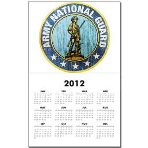  Calendar Print w Current Year Army National Guard Emblem 