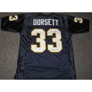  Signed Tony Dorsett Uniform   Pitt 76 Heisman Jsa 