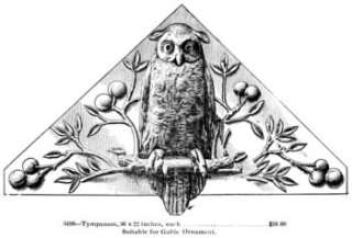 1895 Weathervane Finial Ornament Cresting Rail Catalog  