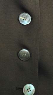 Vintage 1940s Brown Rayon Weathervane Skirt Suit  