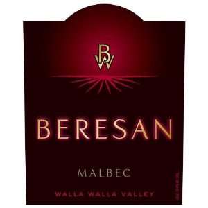  2007 Beresan Walla Walla Malbec 750ml Grocery & Gourmet 