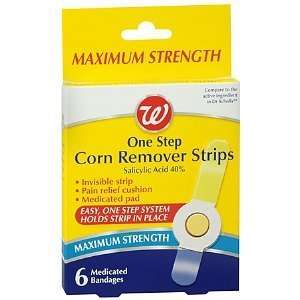   One Step Corn Remover Strips Maximum Strength, 6 