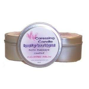 Caressing Candle Body Massage Candle, Cucumber Melon (Quantity of 3)